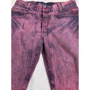 Y2K MARITHE + FRANCOIS GIRBAUD Overdyed Acid Red Jeans Mens Size 32 Streetwear